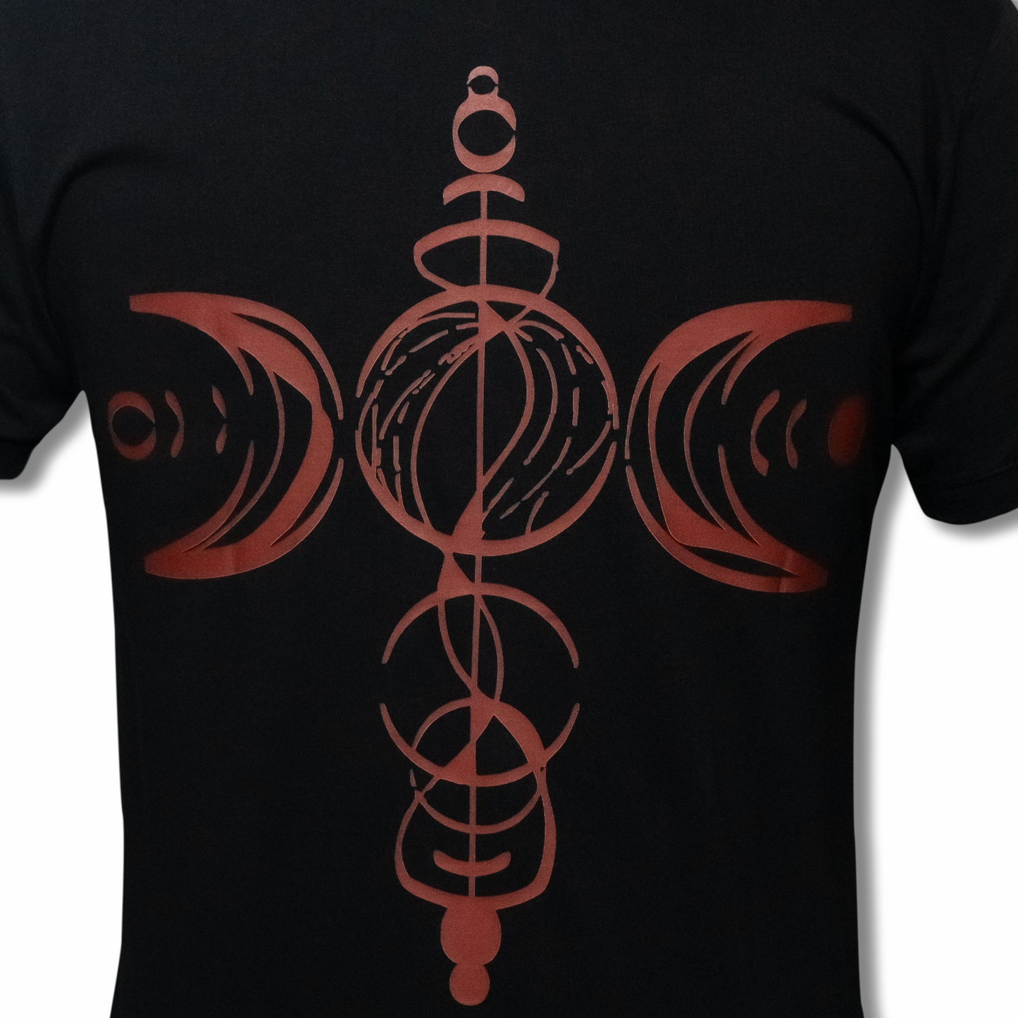 Black Abstract Regular Tee (C18)