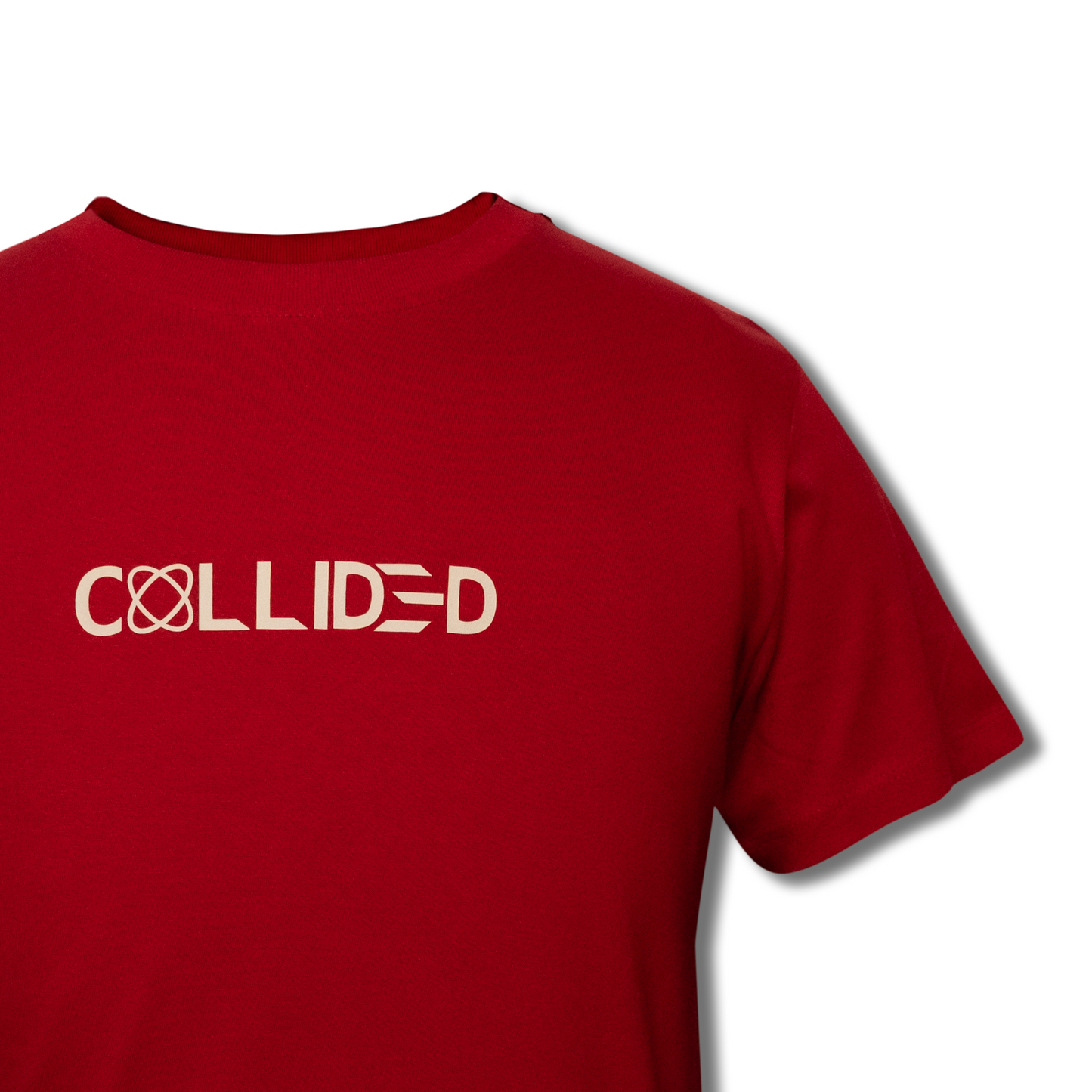 Red & Beige Abstract Regular Tee (C18)
