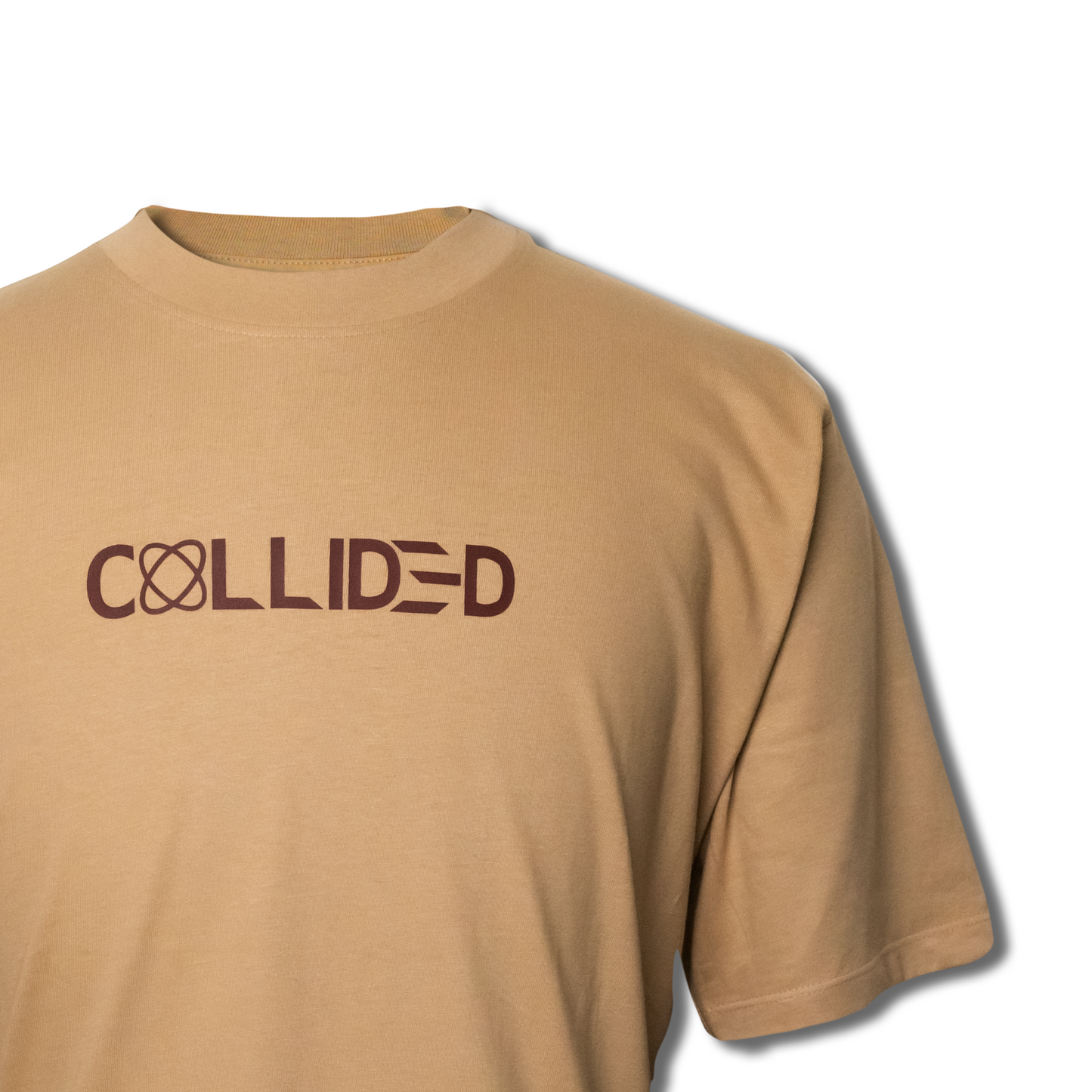 Taupe Abstract Drop Shoulder Tee (C22)