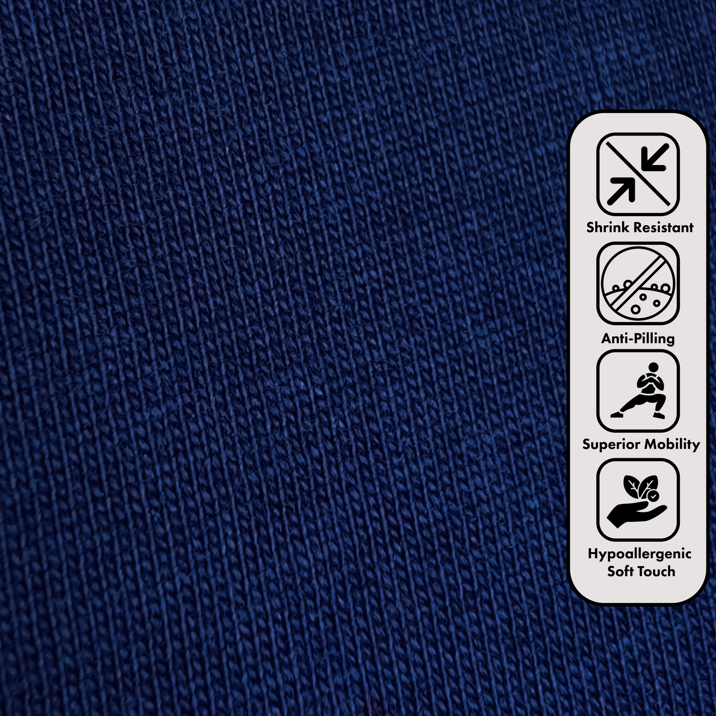 Navy Blue Unbothered Regular Tee (C18)