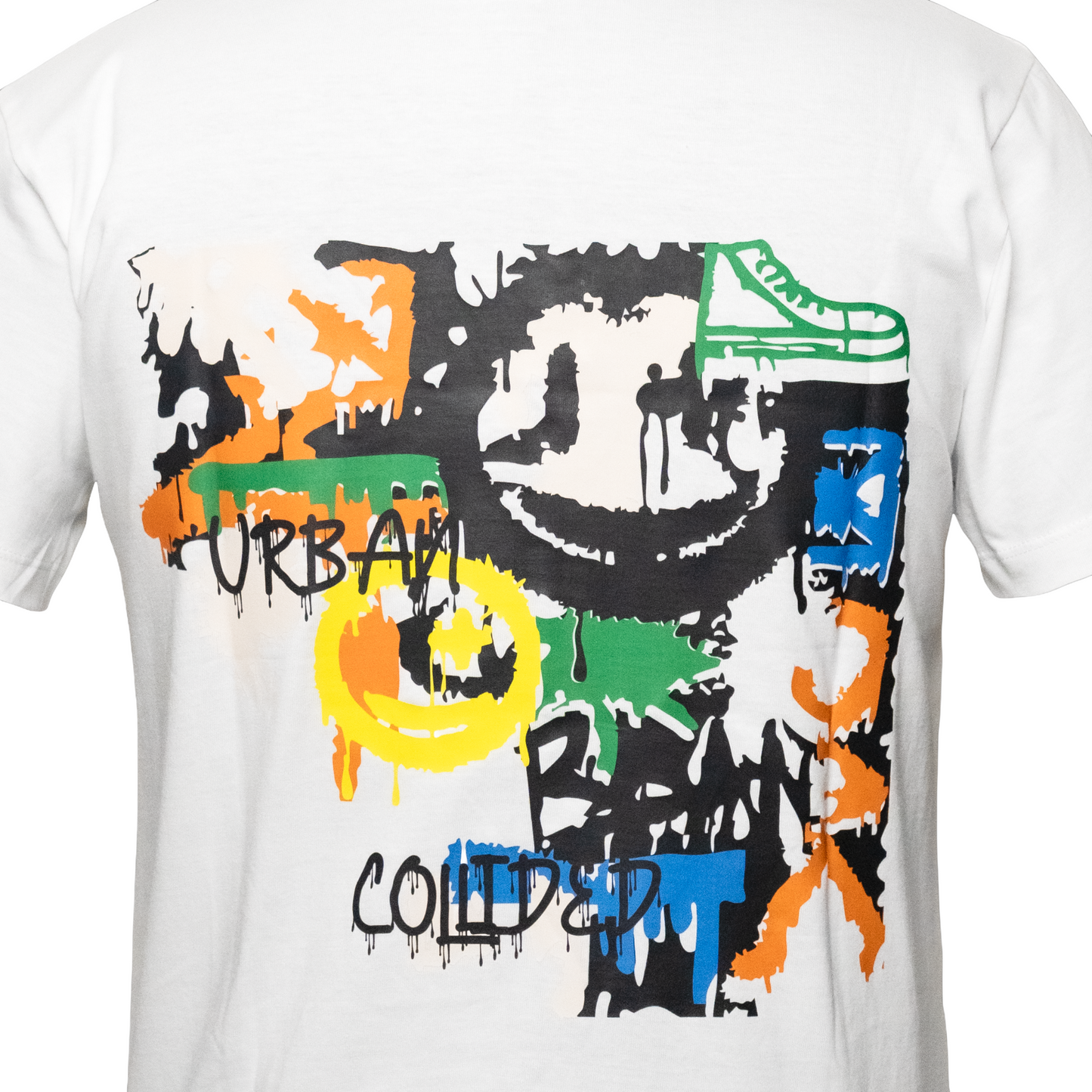 White Abstract Regular Tee (C18)