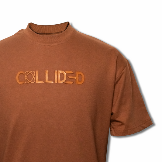 Brown Drop Shoulder Tee (C28)