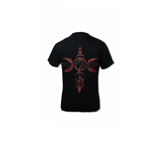 Black Abstract Regular Tee (C18)
