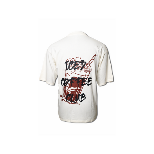 Off White Coffee Club Drop Shoulder Tee (C22)