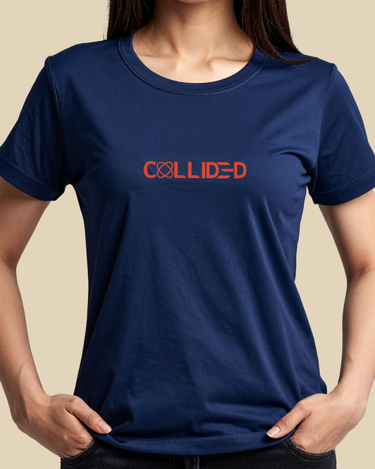 Women's Premium Navy Blue Regular T-Shirt - Unbothered
