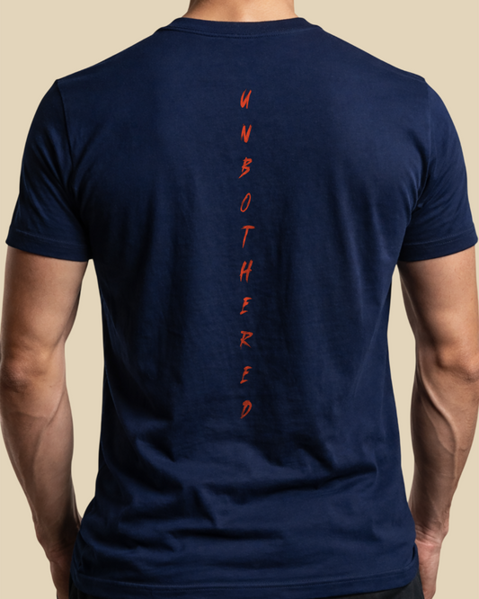Men's Premium Navy Blue Regular T-Shirt - Unbothered