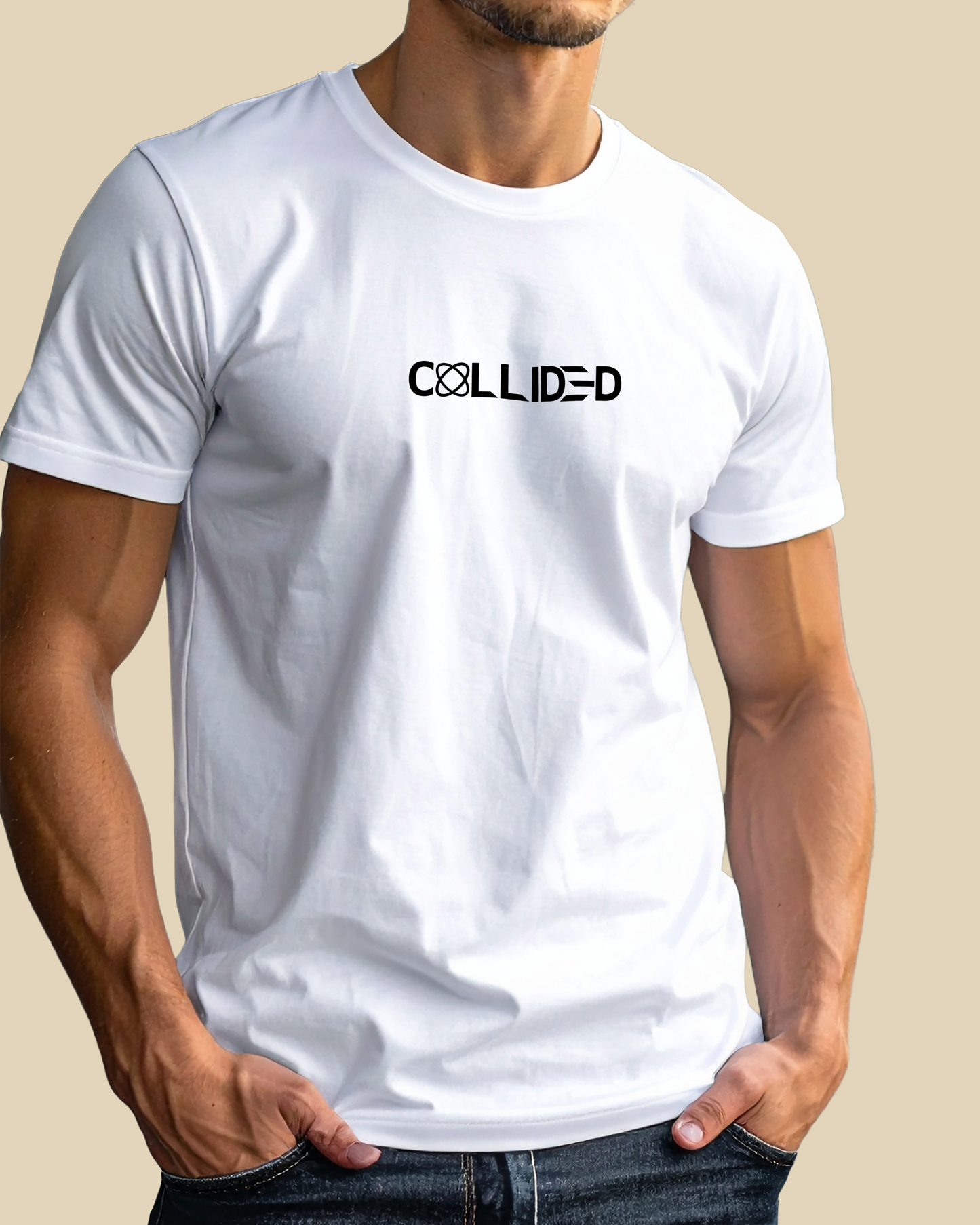 Men's Premium White Regular T-Shirt - Abstract