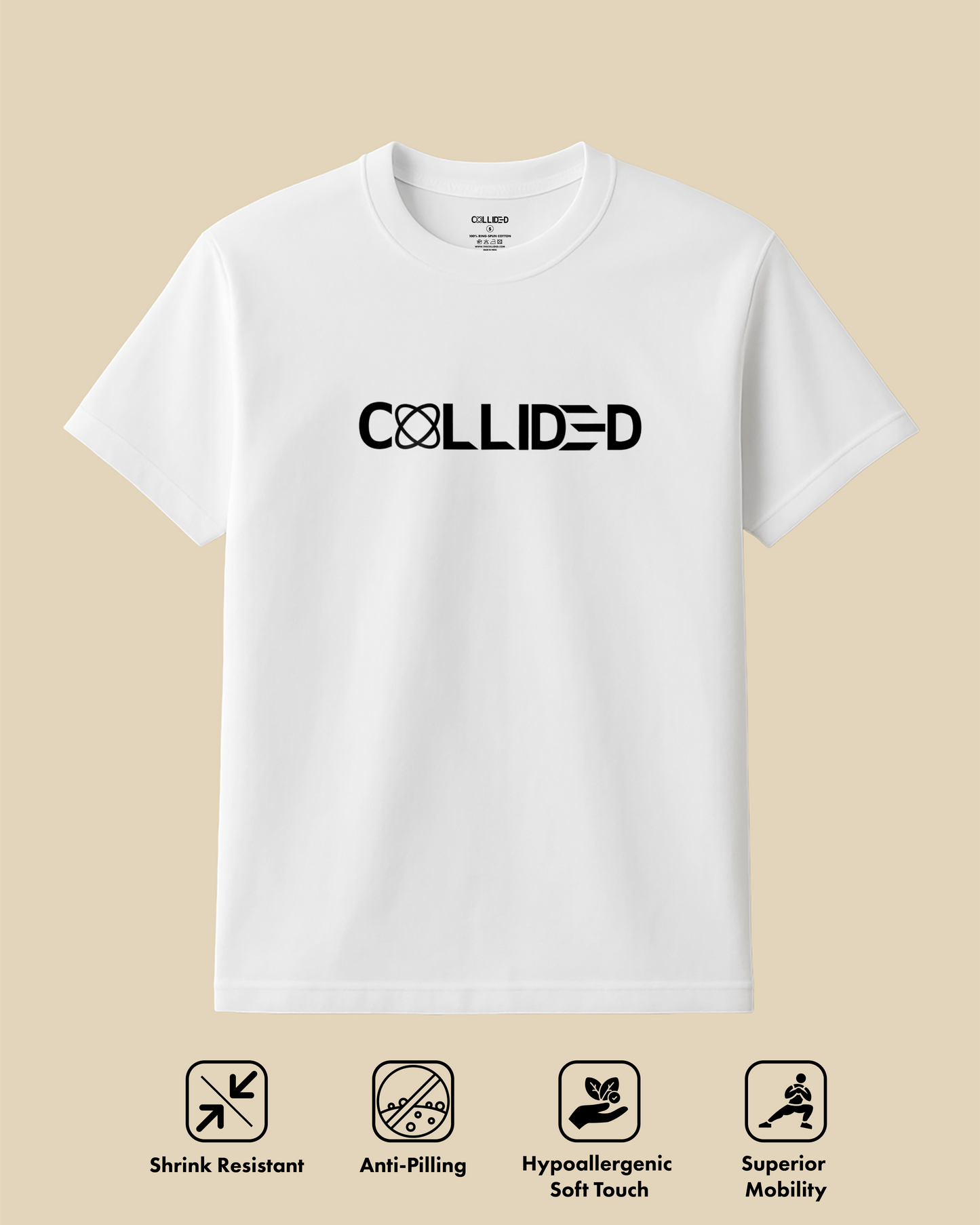 Men's Premium White Regular T-Shirt - Abstract