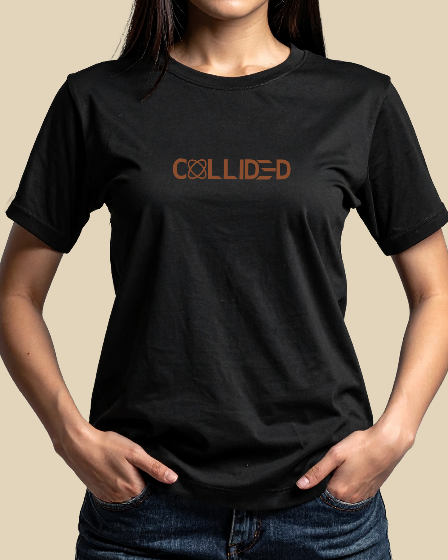 Women's Premium Black Regular T-Shirt - Abstract
