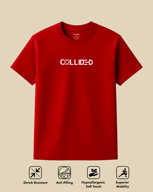 Men's Premium Solid Red Regular T-Shirt