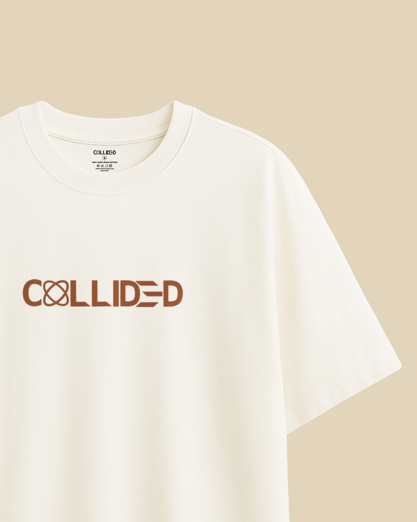 Men's Premium Solid Off White Over-Sized T-Shirt