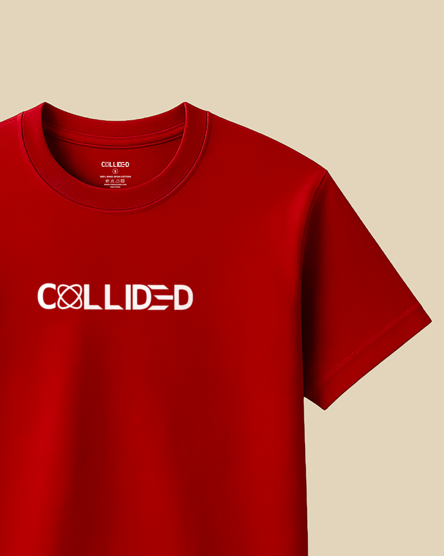 Men's Premium Solid Red Regular T-Shirt