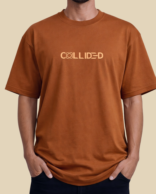 Men's Ultra Premium Solid Mocha Brown Over-Sized T-Shirt