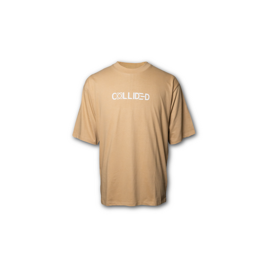 Taupe Coffee Club Drop Shoulder Tee (C22)