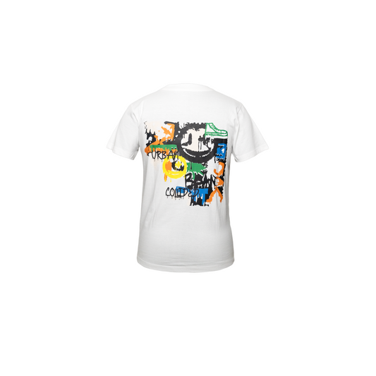 White Abstract Regular Tee (C18)